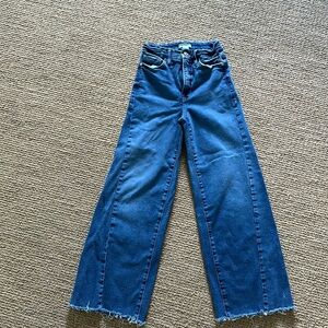 Good American wide leg high rise denim